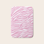 Pink Zebra Animal Print  Bath Mat Gallery Image 1