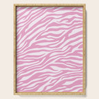 Pink Zebra Animal Print  Serving Tray Gallery Image 1