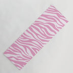 Pink Zebra Animal Print  Yoga Mat Gallery Image 1