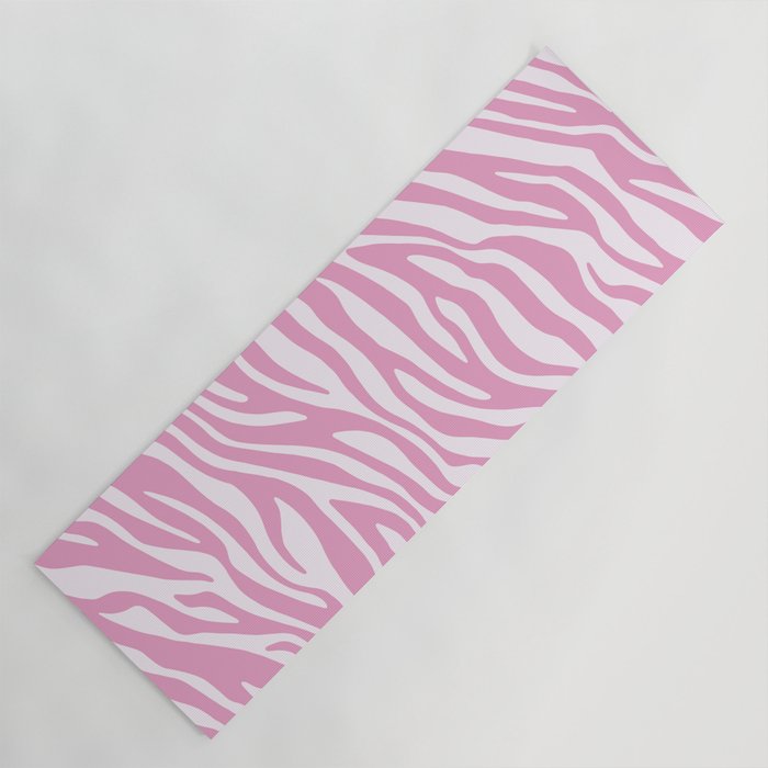 Pink Zebra Animal Print  Yoga Mat Gallery Image 1