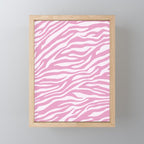 Pink Zebra Animal Print  Mini Art Print Gallery Image 1