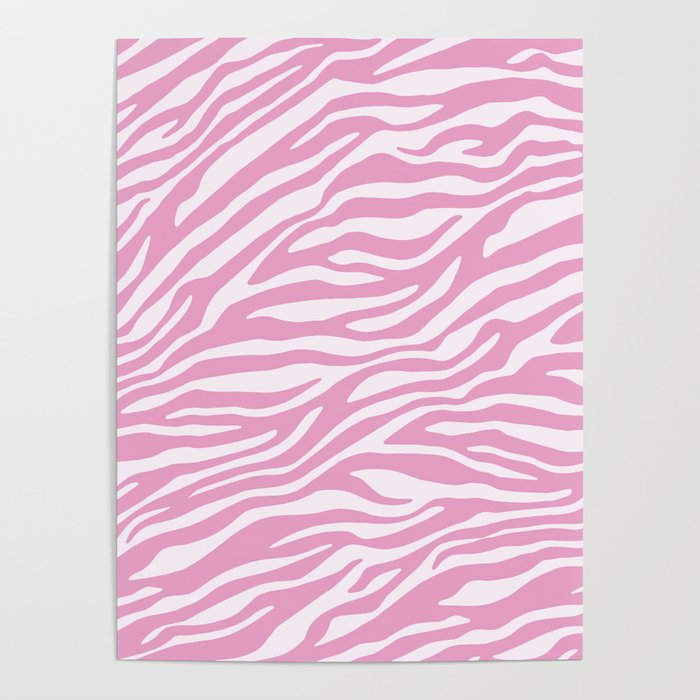 Pink Zebra Animal Print  Poster Gallery Image 4