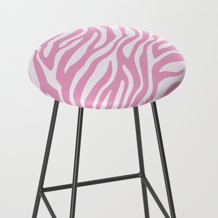 Pink Zebra Animal Print  Stool Gallery Image 2