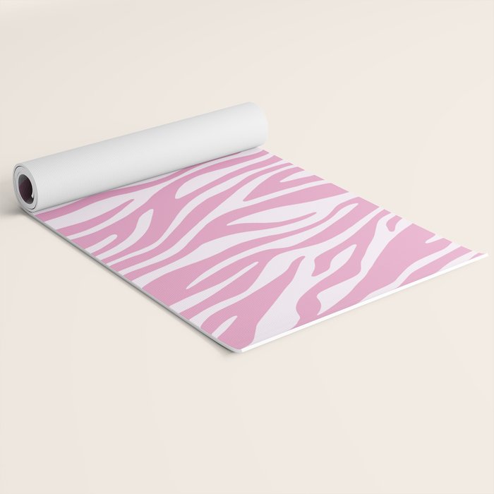 Pink Zebra Animal Print  Yoga Mat Gallery Image 2