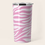 Pink Zebra Animal Print  Travel Mug Gallery Image 1