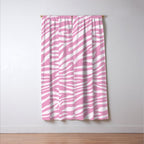 Pink Zebra Animal Print  Window Curtain Gallery Image 3