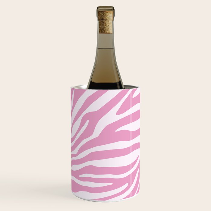 Pink Zebra Animal Print  Wine Chiller Gallery Image 2