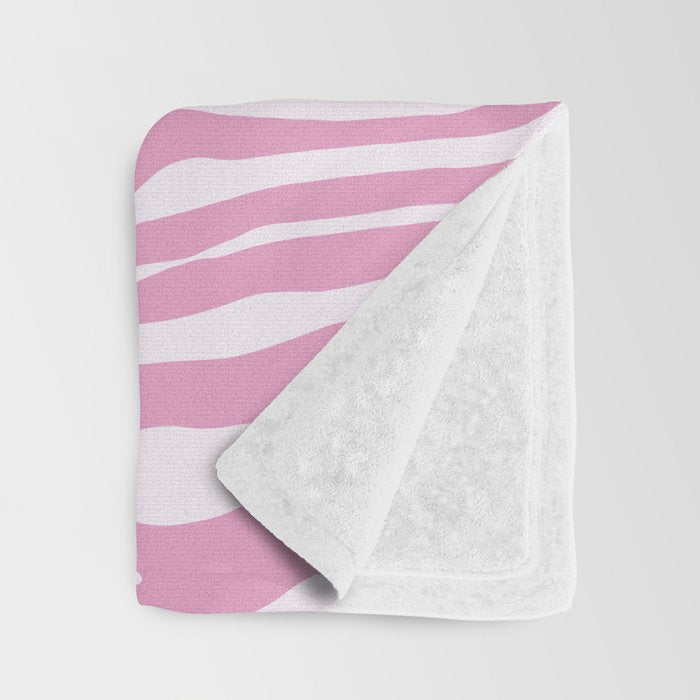 Pink Zebra Animal Print  Throw Blanket Gallery Image 3