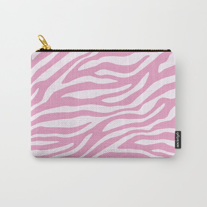 Pink Zebra Animal Print  Carry All Pouch Gallery Image 1