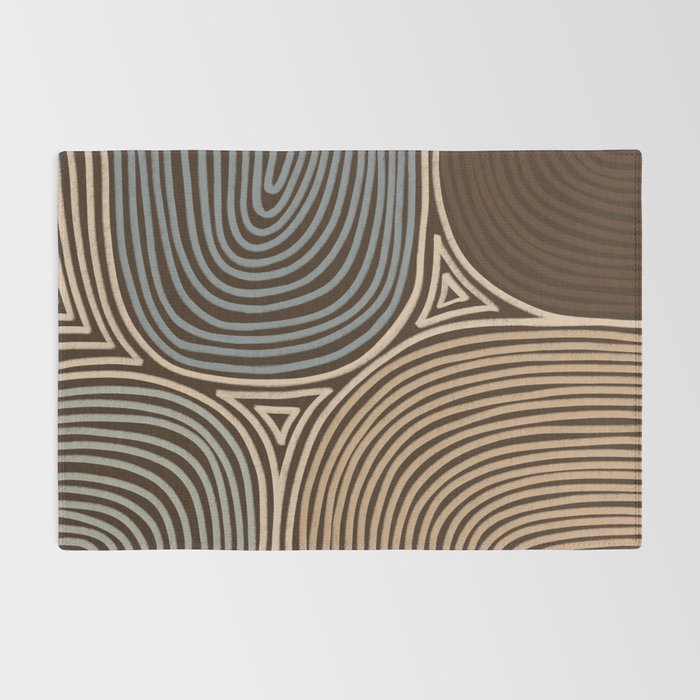 Tribal Pattern in Brown & Gray Rug Gallery Image 2