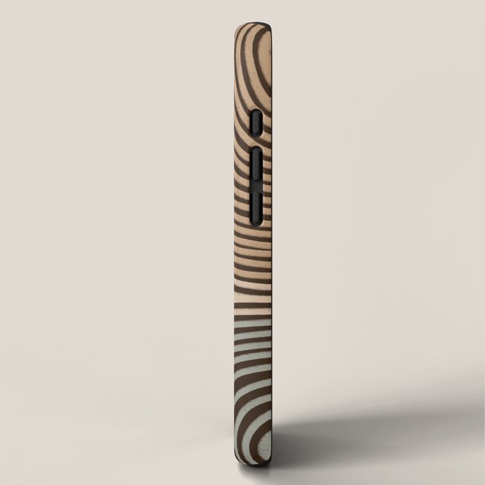 Tribal Pattern in Brown & Gray iPhone Case Gallery Image 2