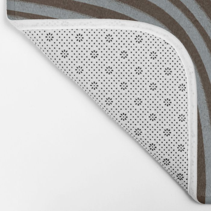 Tribal Pattern in Brown & Gray Bath Mat Gallery Image 2