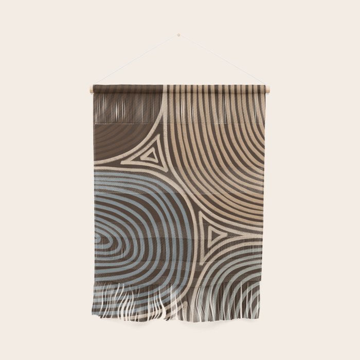 Tribal Pattern in Brown & Gray Wall Hanging Gallery Image 1