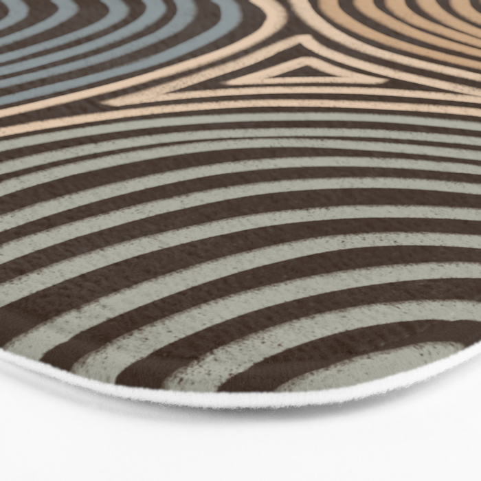 Tribal Pattern in Brown & Gray Bath Mat Gallery Image 3