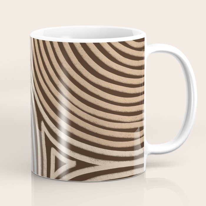 Tribal Pattern in Brown & Gray Coffee Mug Gallery Image 1