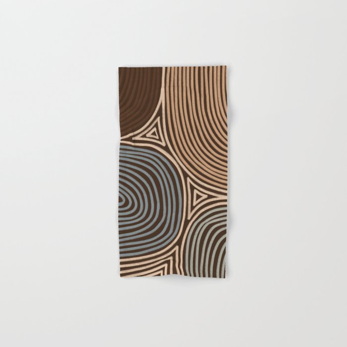Tribal Pattern in Brown & Gray Bath Towel Gallery Image 1