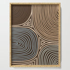 Tribal Pattern in Brown & Gray Serving Tray Gallery Image 1