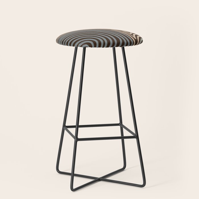 Tribal Pattern in Brown & Gray Stool Gallery Image 1