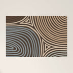 Tribal Pattern in Brown & Gray Welcome Mat Gallery Image 1
