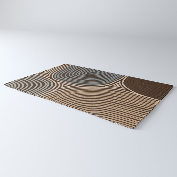 Tribal Pattern in Brown & Gray Rug Gallery Image 3