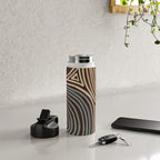 Tribal Pattern in Brown & Gray Water Bottle Gallery Image 4