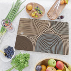 Tribal Pattern in Brown & Gray Cutting Board Gallery Image 2