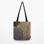 Tribal Pattern in Brown & Gray Tote Bag Gallery Image 2