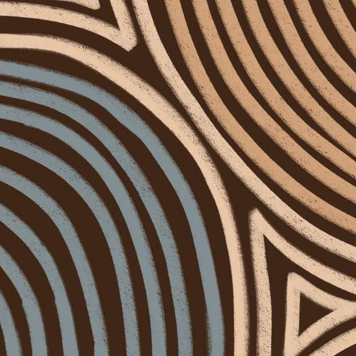 Tribal Pattern in Brown & Gray Coffee Mug Gallery Image 2