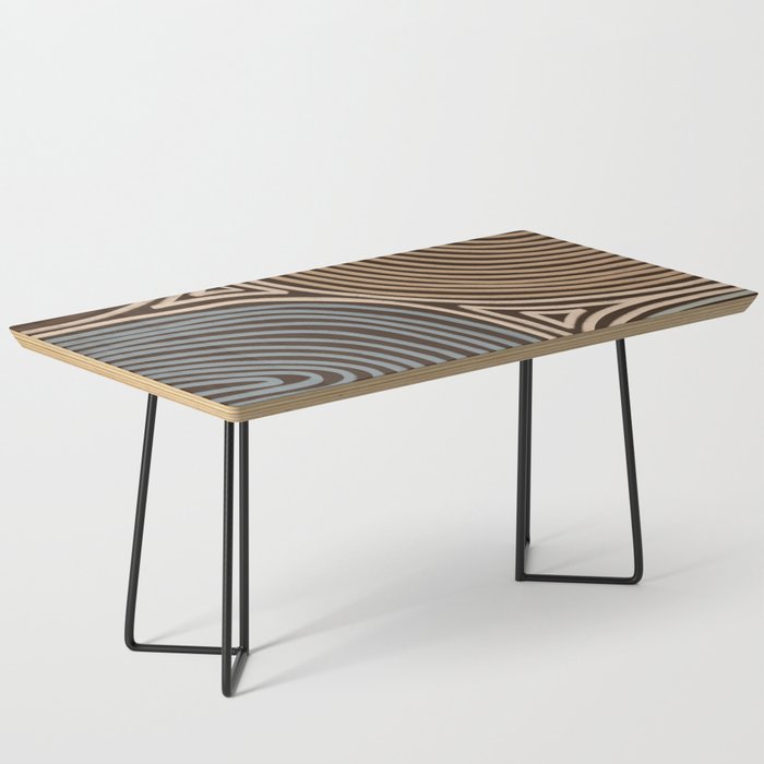 Tribal Pattern in Brown & Gray Coffee Table Gallery Image 1