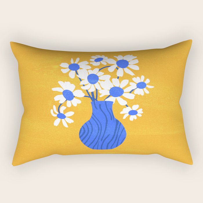 Flower Market 02: Los Angeles | Color Series Rectangular Pillow Gallery Image 1