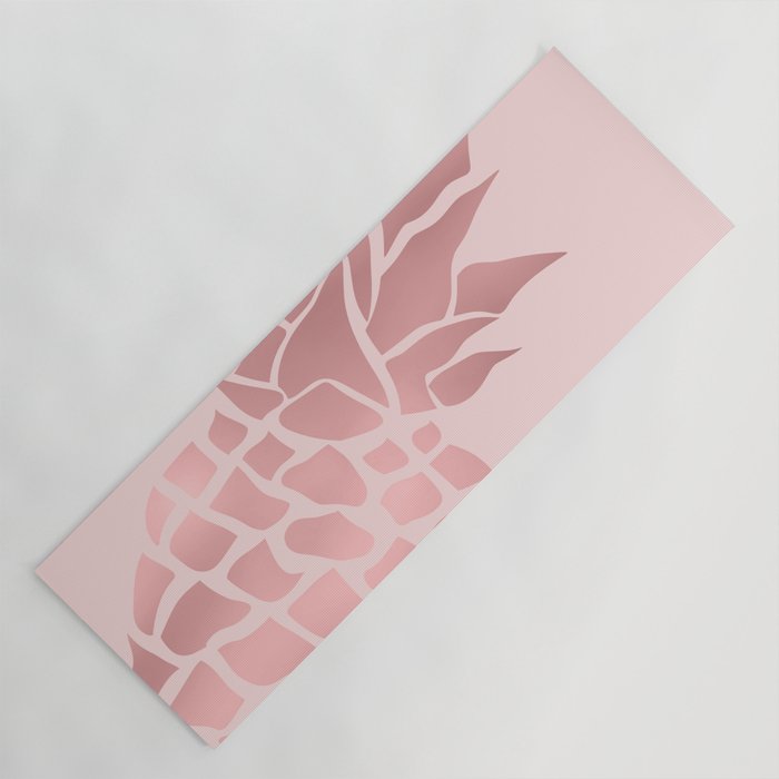 Big Pineapple in Pink Yoga Mat Gallery Image 1