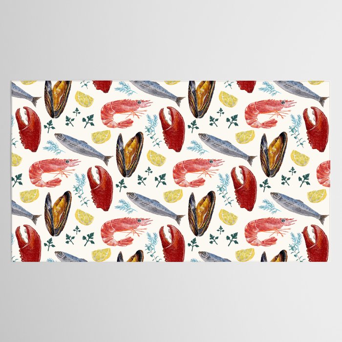 Sicily Seafood Tablecloth Gallery Image 2