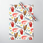 Sicily Seafood Wrapping Paper Gallery Image 1