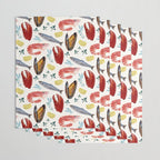 Sicily Seafood Wrapping Paper Gallery Image 3