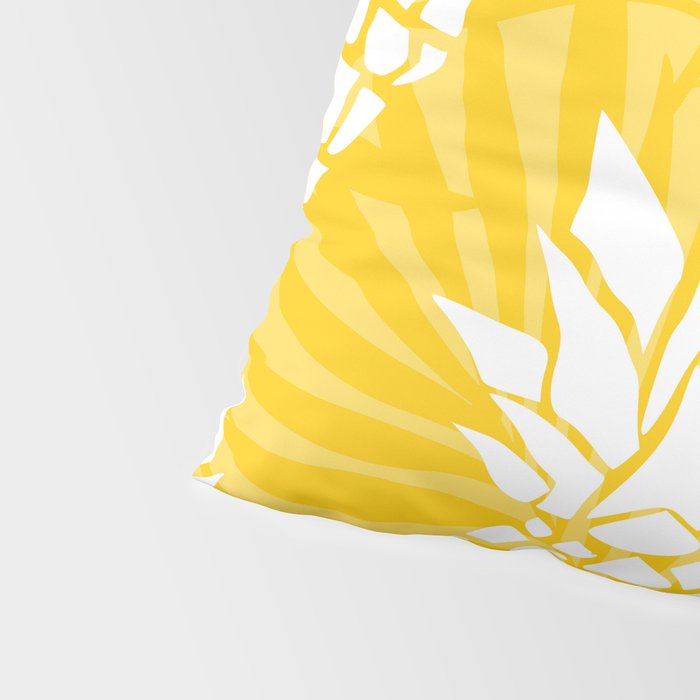 Bright Yellow, Summer, Pineapple Art Pillow Sham Gallery Image 4