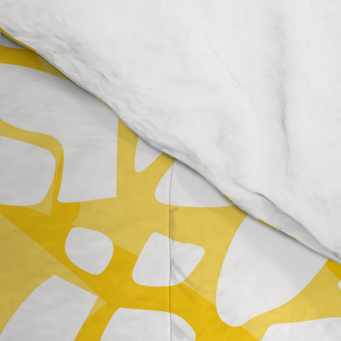 Bright Yellow, Summer, Pineapple Art Comforter Gallery Image 4