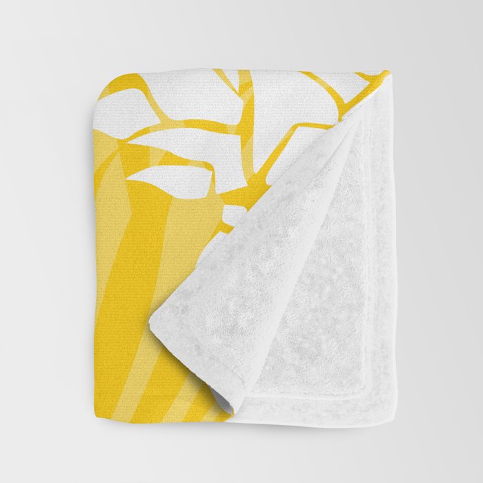 Bright Yellow, Summer, Pineapple Art Throw Blanket Gallery Image 3