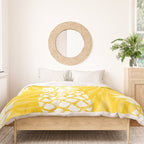 Bright Yellow, Summer, Pineapple Art Duvet Cover Gallery Image 3