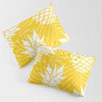 Bright Yellow, Summer, Pineapple Art Pillow Sham Gallery Image 3