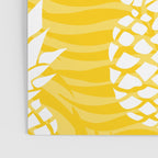Bright Yellow, Summer, Pineapple Art Poster Gallery Image 3