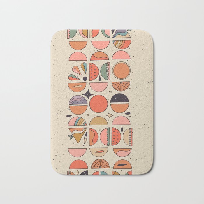 Retro Fruits Bath Mat Gallery Image 1