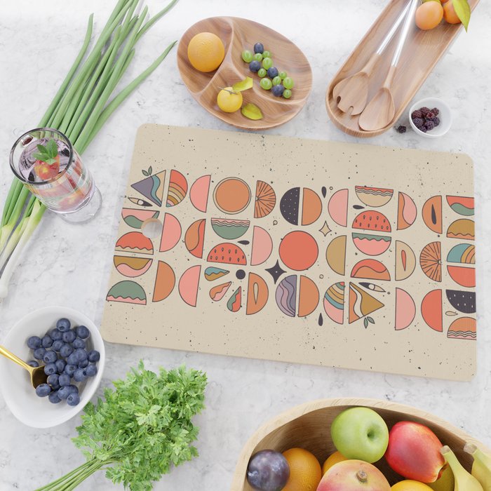 Retro Fruits Cutting Board Gallery Image 2