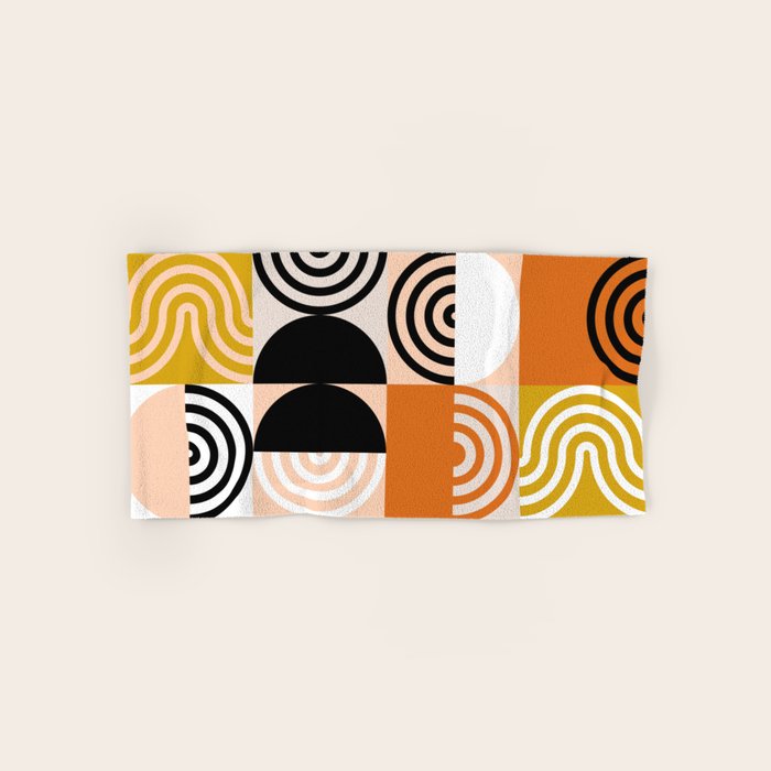 abstract checker lines modern Bath Towel Gallery Image 1