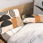 abstract checker lines modern Pillow Sham Gallery Image 2