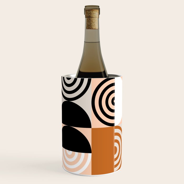 abstract checker lines modern Wine Chiller Gallery Image 1