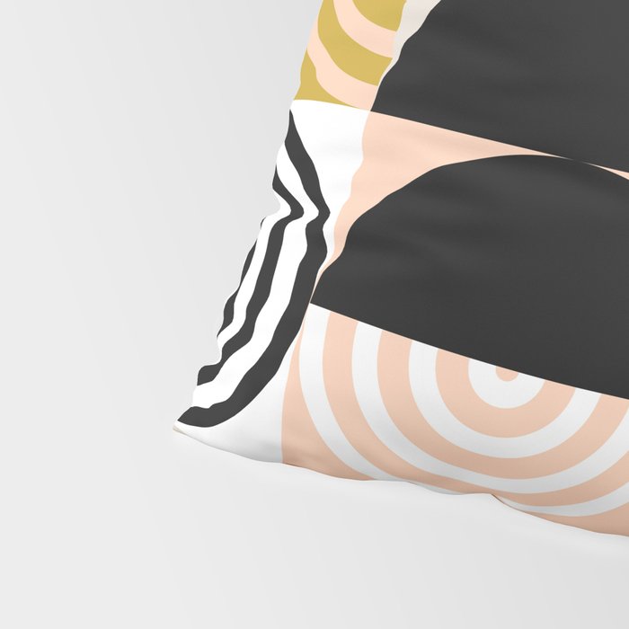 abstract checker lines modern Pillow Sham Gallery Image 4