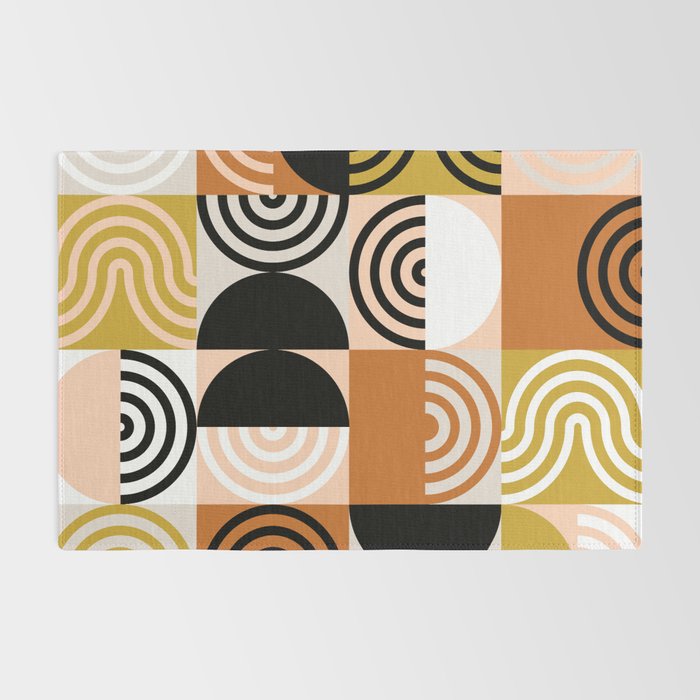 abstract checker lines modern Rug Gallery Image 2