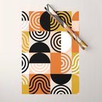 abstract checker lines modern Wrapping Paper Gallery Image 1