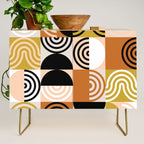 abstract checker lines modern Credenza Gallery Image 1