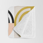 abstract checker lines modern Throw Blanket Gallery Image 3